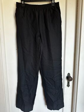 Alfred Dunner Black Elastic Waist Pants